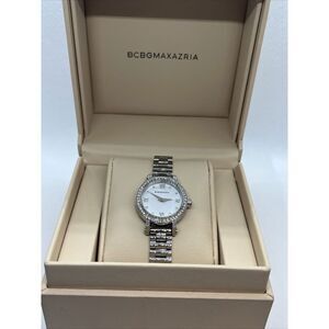 BCBGMAXAZRIA BG05673002 Women's Silver Stainless Steel Analog Dial Watch JMB3